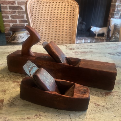 Pair butcher antique - of, w.